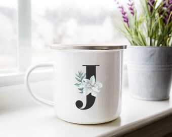 Floral Personalized Mug, Christmas Gifts For, Gift For Wife, Holiday Gifts, Camp Mug, Custom Coffee Mug, Christmas Gifts Idea, Wedding Gift