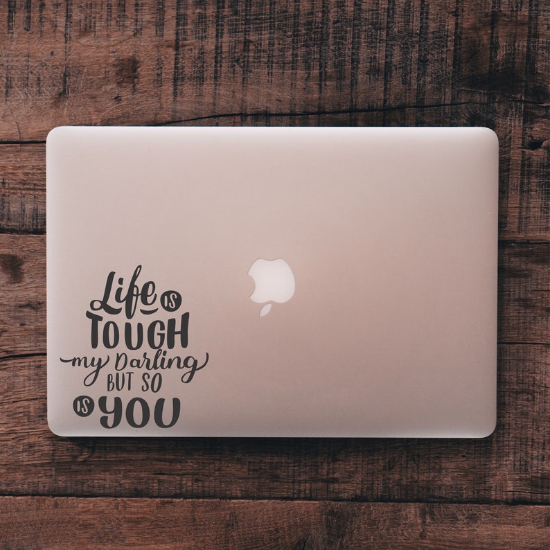Laptop Decal Macbook Quotes Stickers Decals Inspiration Etsy