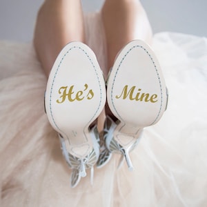 Wedding Shoe Decals: She&#39;s Mine, I Do Stickers