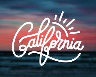 California decal California sticker Cali vinyl decal Car decal Laptop decal State sticker Macbook decal Imac decal Ipad decal Iphone decal