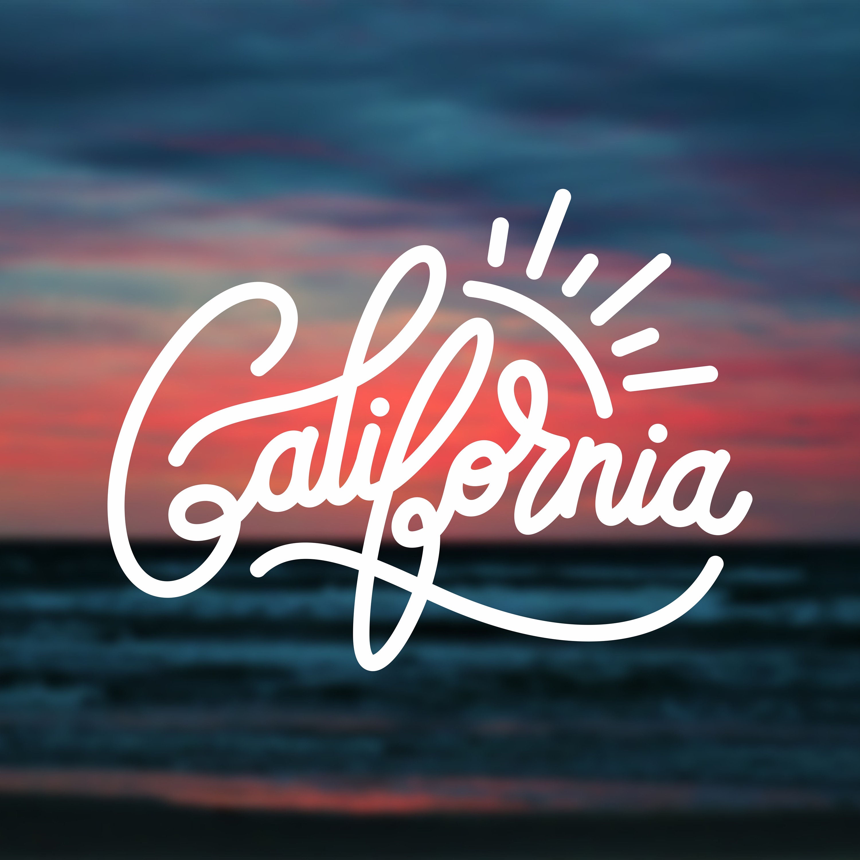 California decal California sticker Cali vinyl decal Car decal Etsy 日本