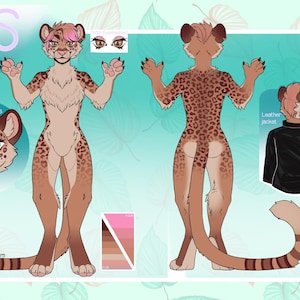 Custom Fursona Reference Sheet (READ DESC)