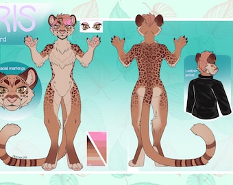 Custom Fursona Reference Sheet (READ DESC)