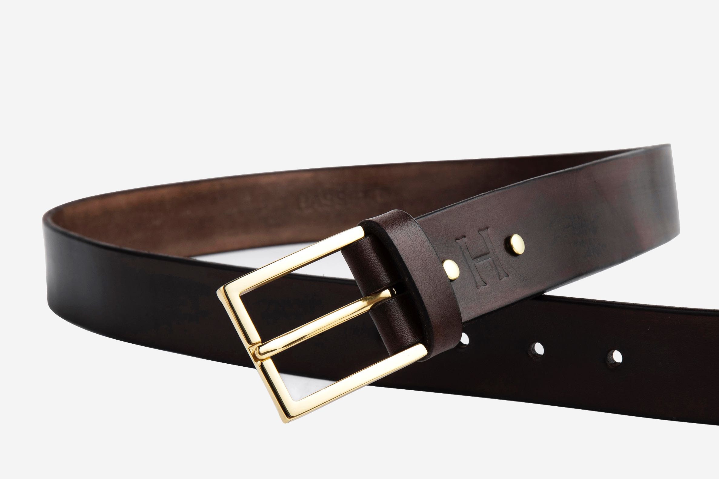 Full Grain Leather Dress Belt Etsy