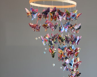 017-Origami baby mobile “Flight of Butterflies”