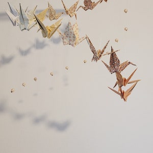 035a-Origami-Baby-Mobile Kranich-Propeller kleine Höhe Bild 3