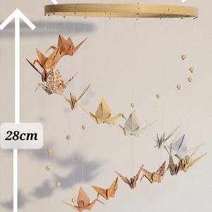 035a-Origami-Baby-Mobile Kranich-Propeller kleine Höhe Bild 6