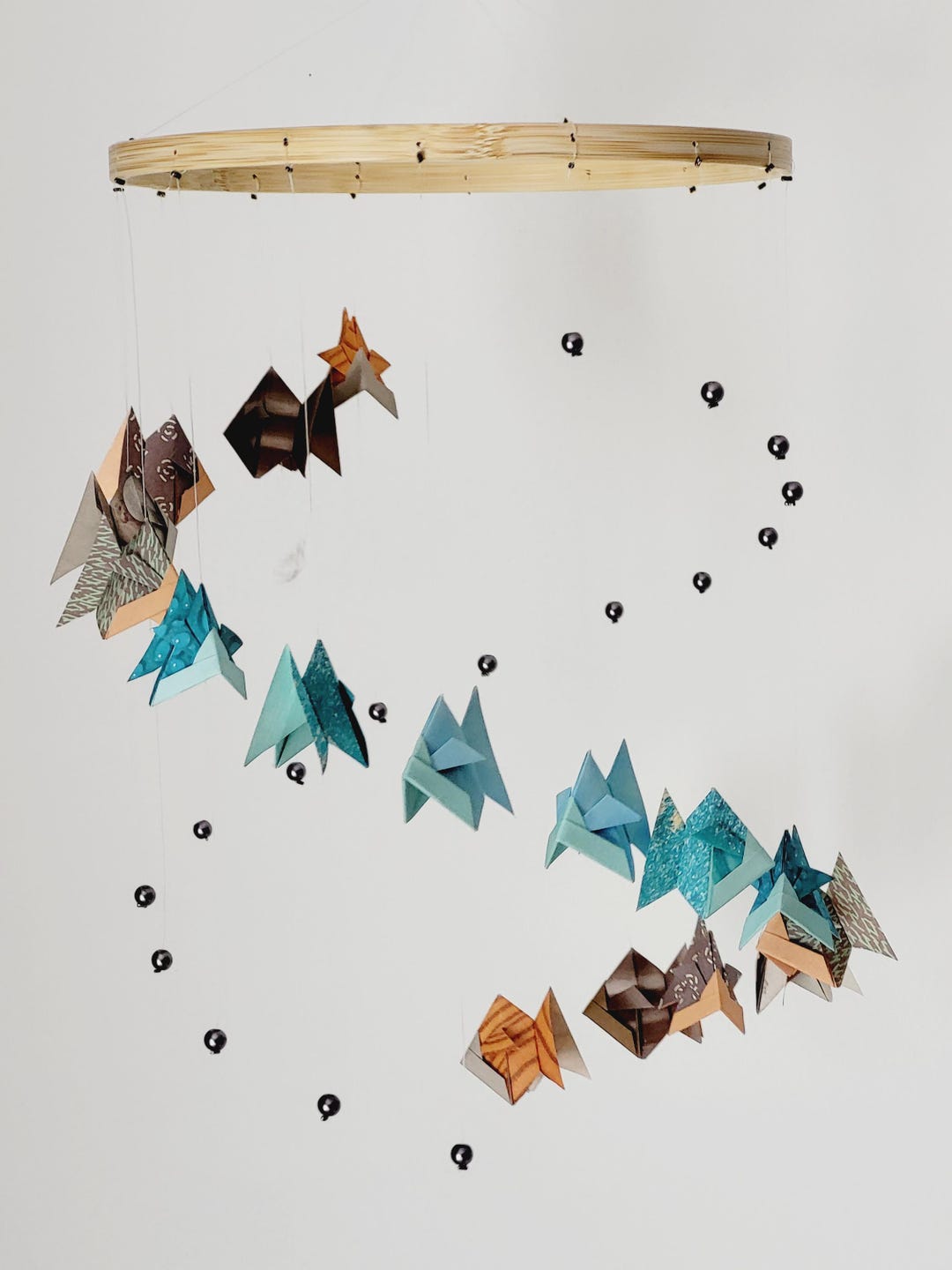 Paper Fish Mobile NEW!!! 061b-origami Baby Mobile