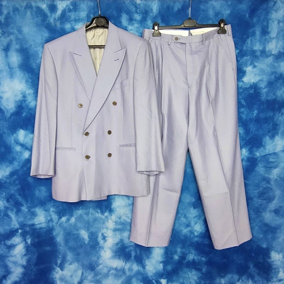 VINTAGE 1989 Enrico Coveri complete mens suit grey