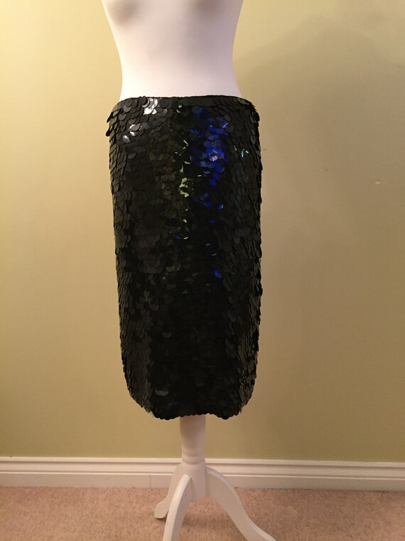 Sequinned evening skirt