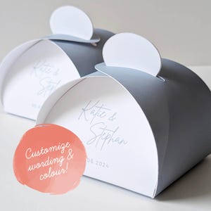 Coffrets cadeaux personnalisés - Coffrets cadeaux en papier artisanaux pour mariages, baby showers et fêtes - Petits coffrets cadeaux personnalisés
