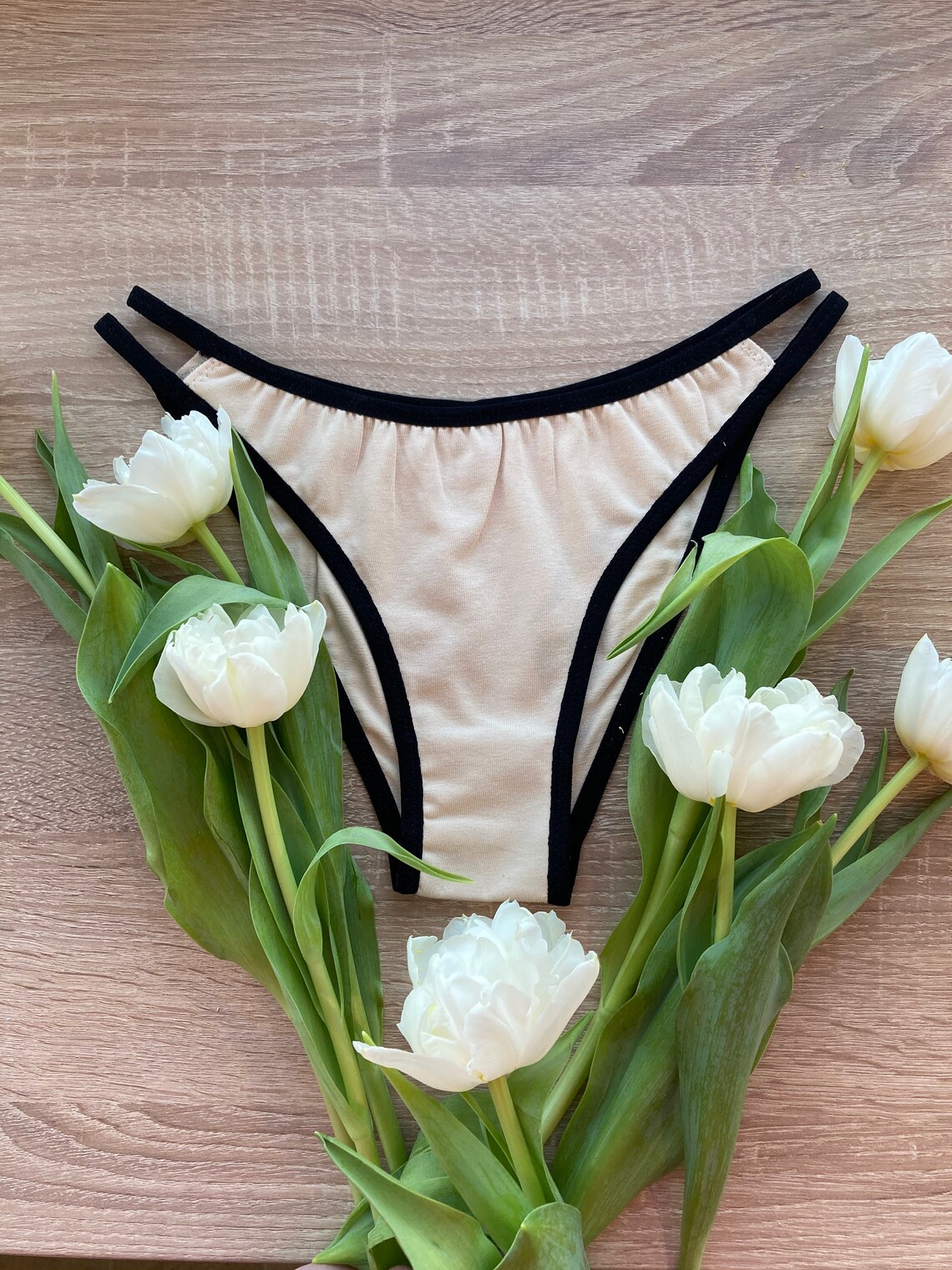 Beige Cotton Panties Sexy Underwear Organic Lingerie Cotton Etsy