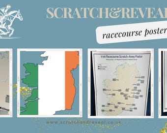 Irish Racecourse Scratchable Poster