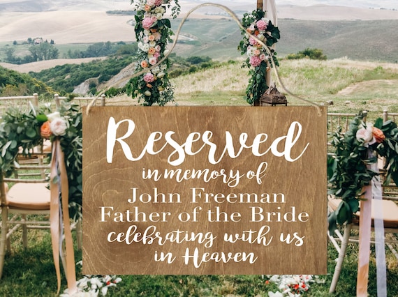 14+ Wedding Reserved Signs
