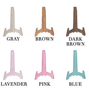Wooden Stands for Boards and Signs – Set of 8, 10, or 12 | 6 Color Options