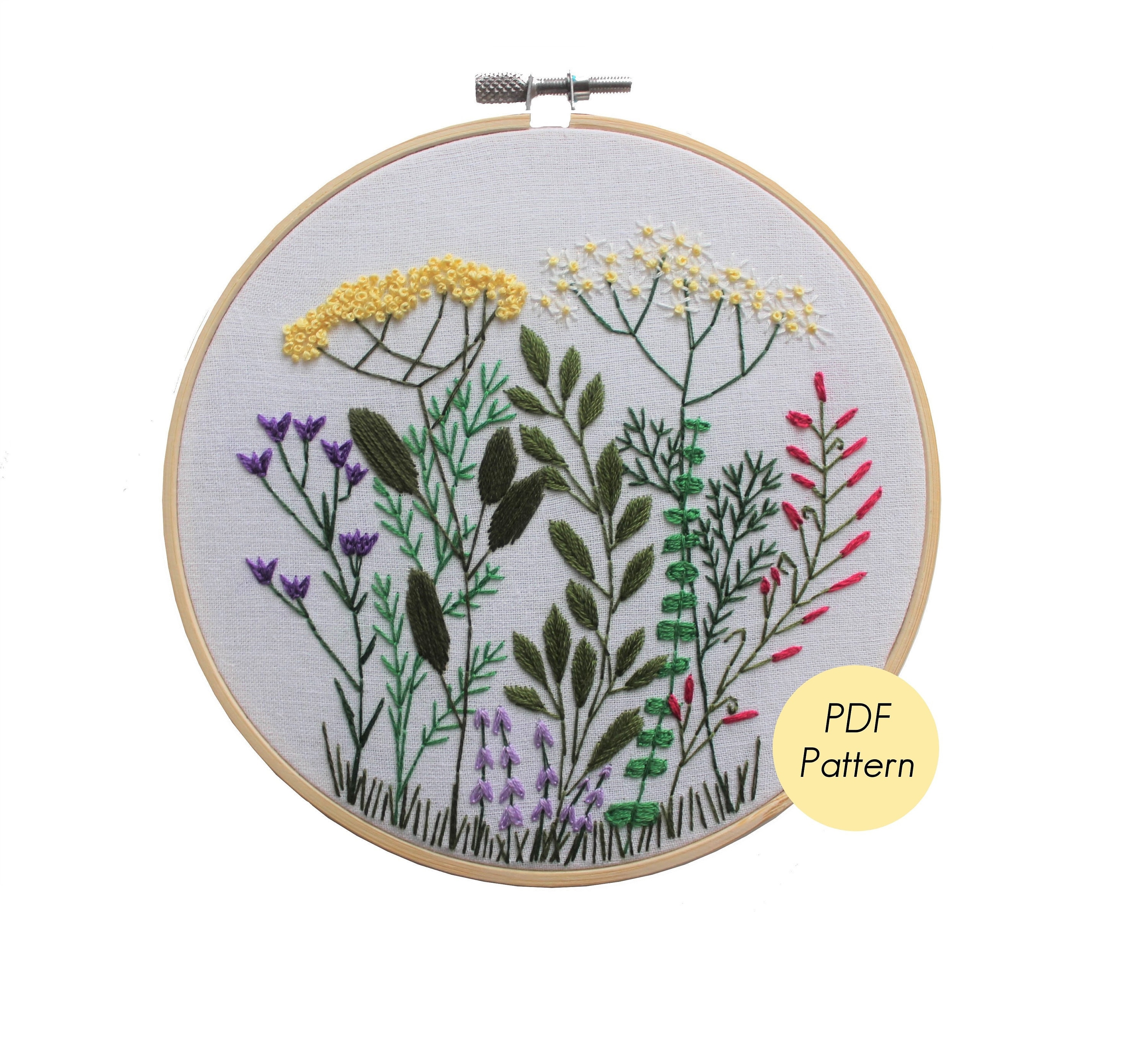 Wildflower Embroidery Pattern Pdf Wildflower Embroidery Pattern Pdf