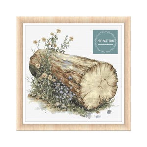 Cross Stitch Pattern Flowers, Instant Download PDF, Counted Cross Stitch, Embroidery Pattern, PDF Pattern, Digital Cross Stitch Pattern