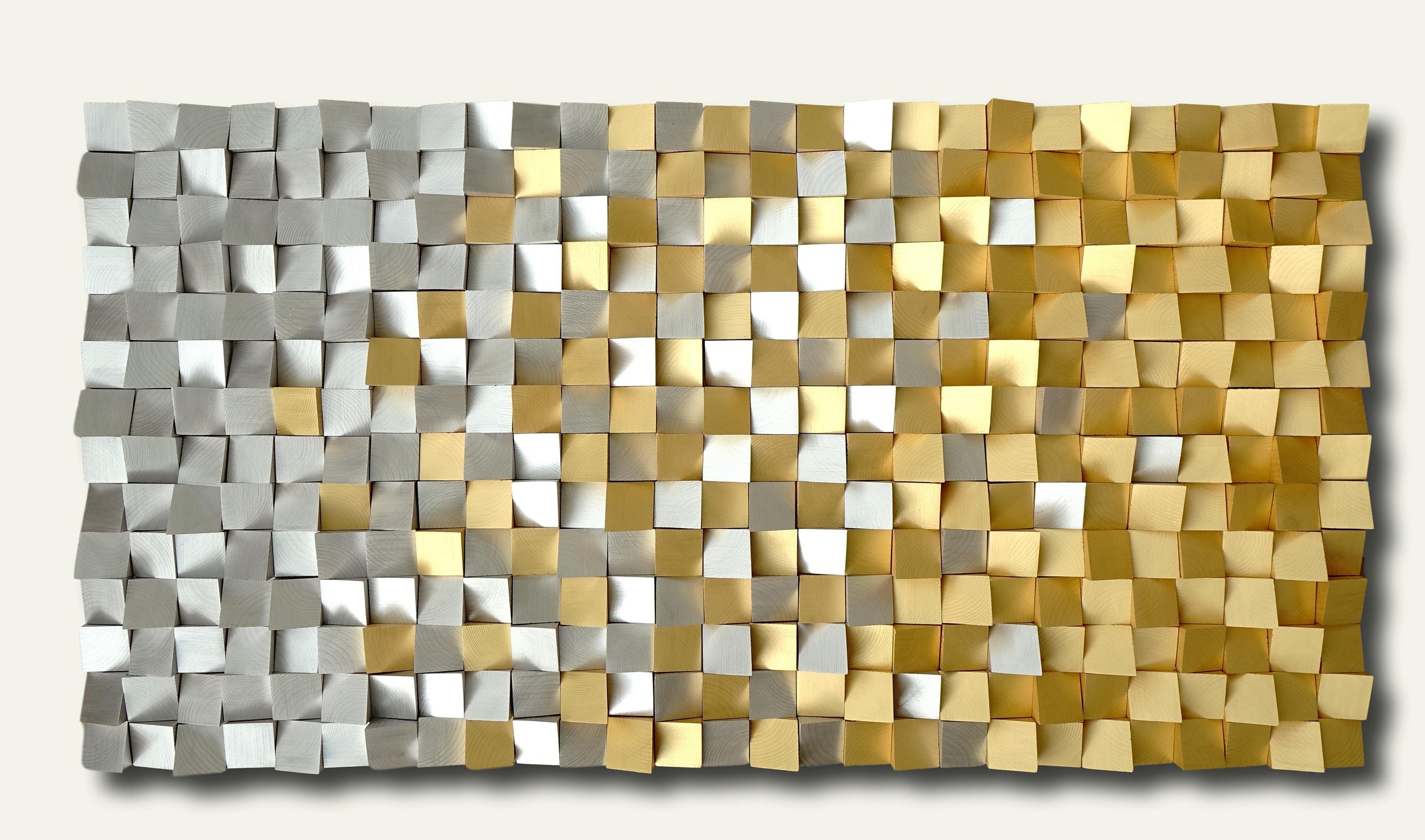 Gold and on sale silver wall art
