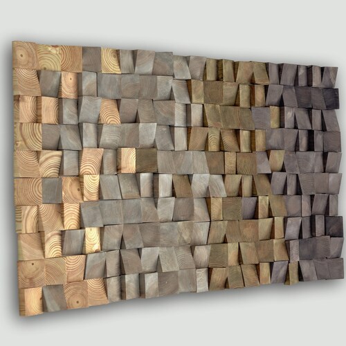 Acoustic Panel 3d Wood Wall Art Wooden Wall Decor Sound Etsy
