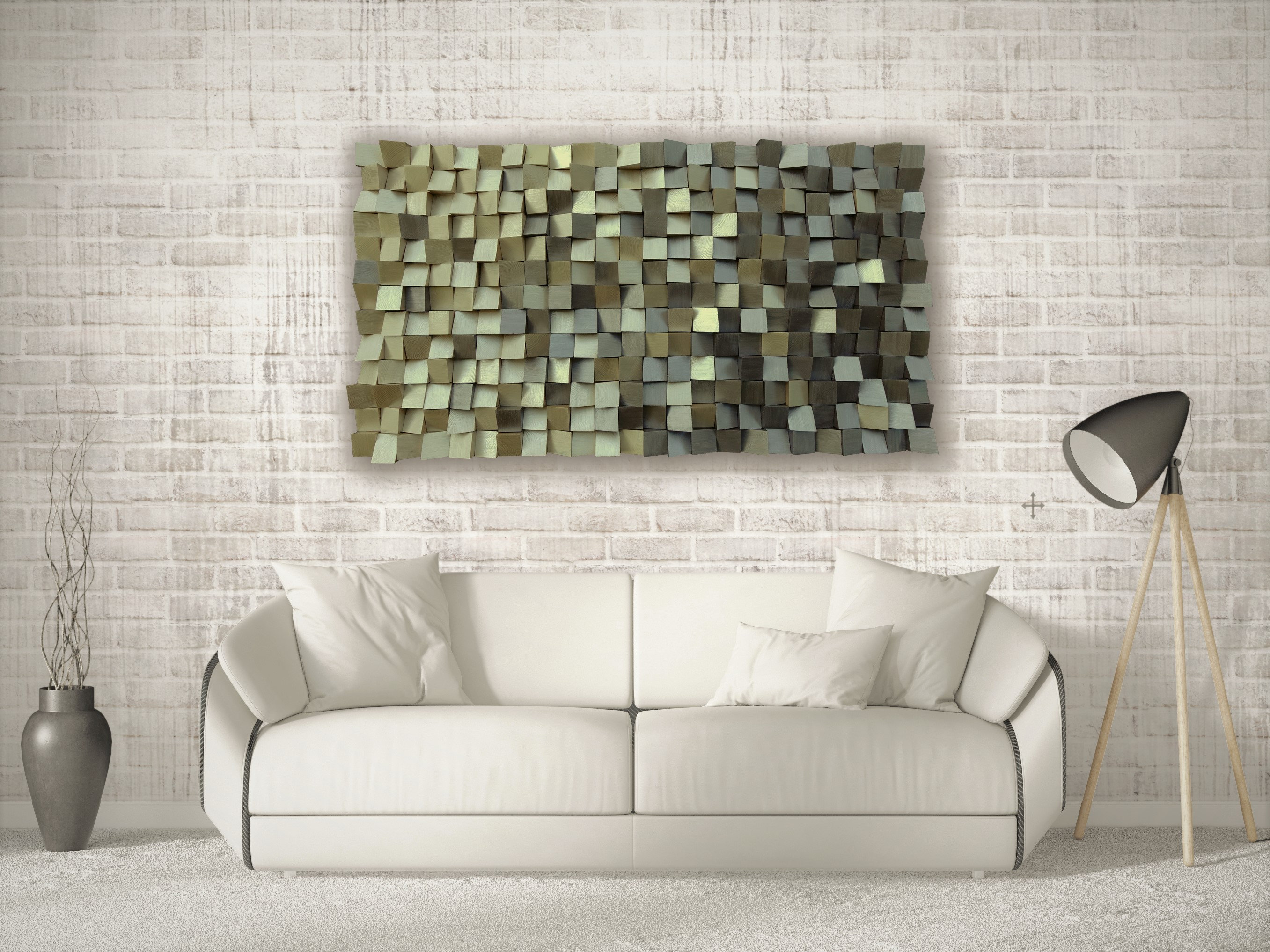 Modern Gold and Silver Wall Decor 3D Wood Wall Art Textured Etsy UK