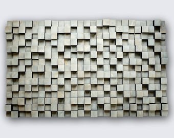 3d wall art, wood wall art sculpture, wood wall hanging, sound diffuser, 3d wood wall panel, wood mosaic 3d, acoustic panel, sound panel