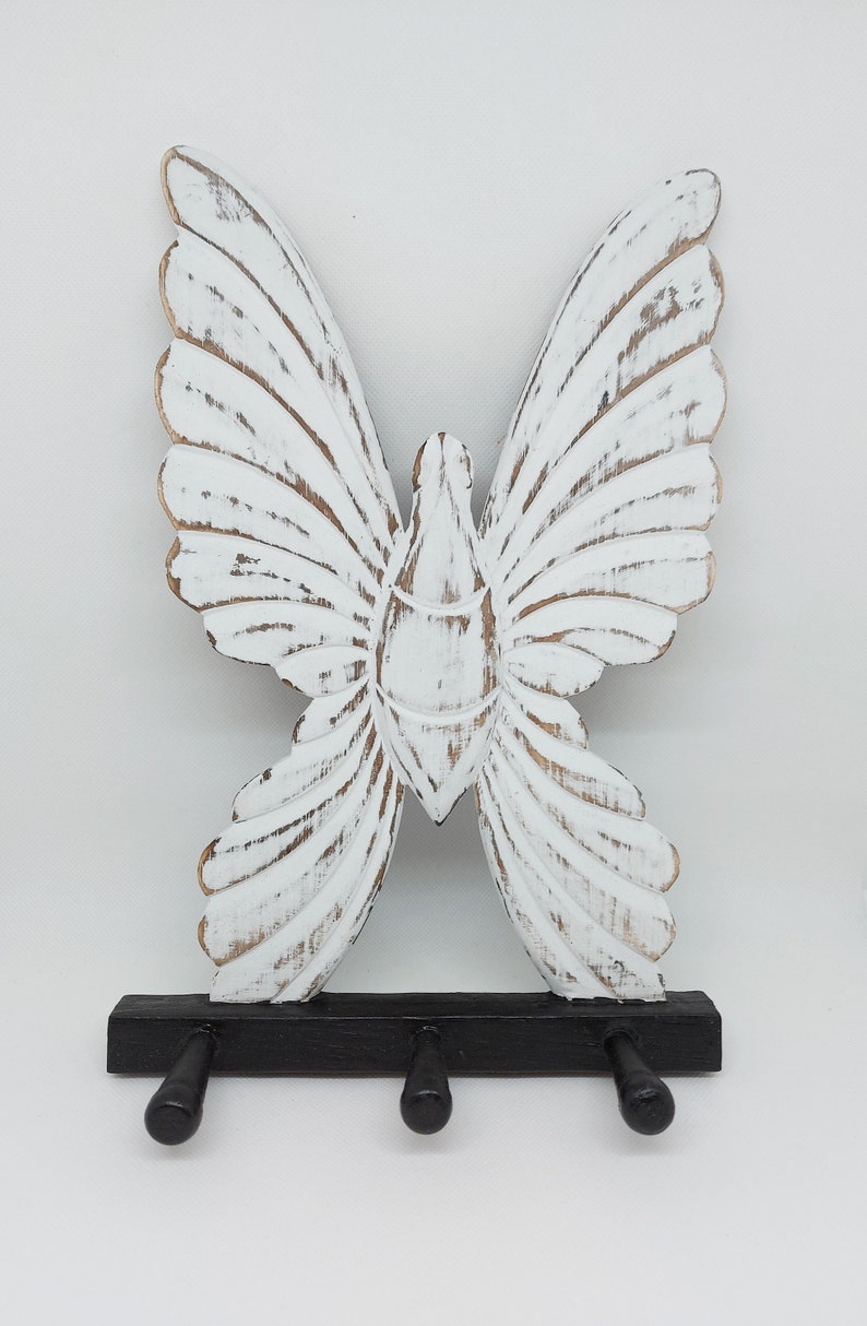 Butterfly Wooden Coat Hanger / Wooden Decorative Coat Hanger / Etsy