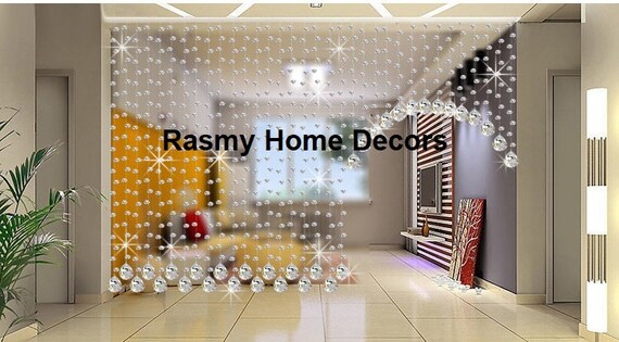 Rasmy Home Decors Customized Crystal Beads Curtain Window Curtain-beaded  Door Curtain-hanging Door Beads-beaded Wall Hanging-bohemian Art -   Israel