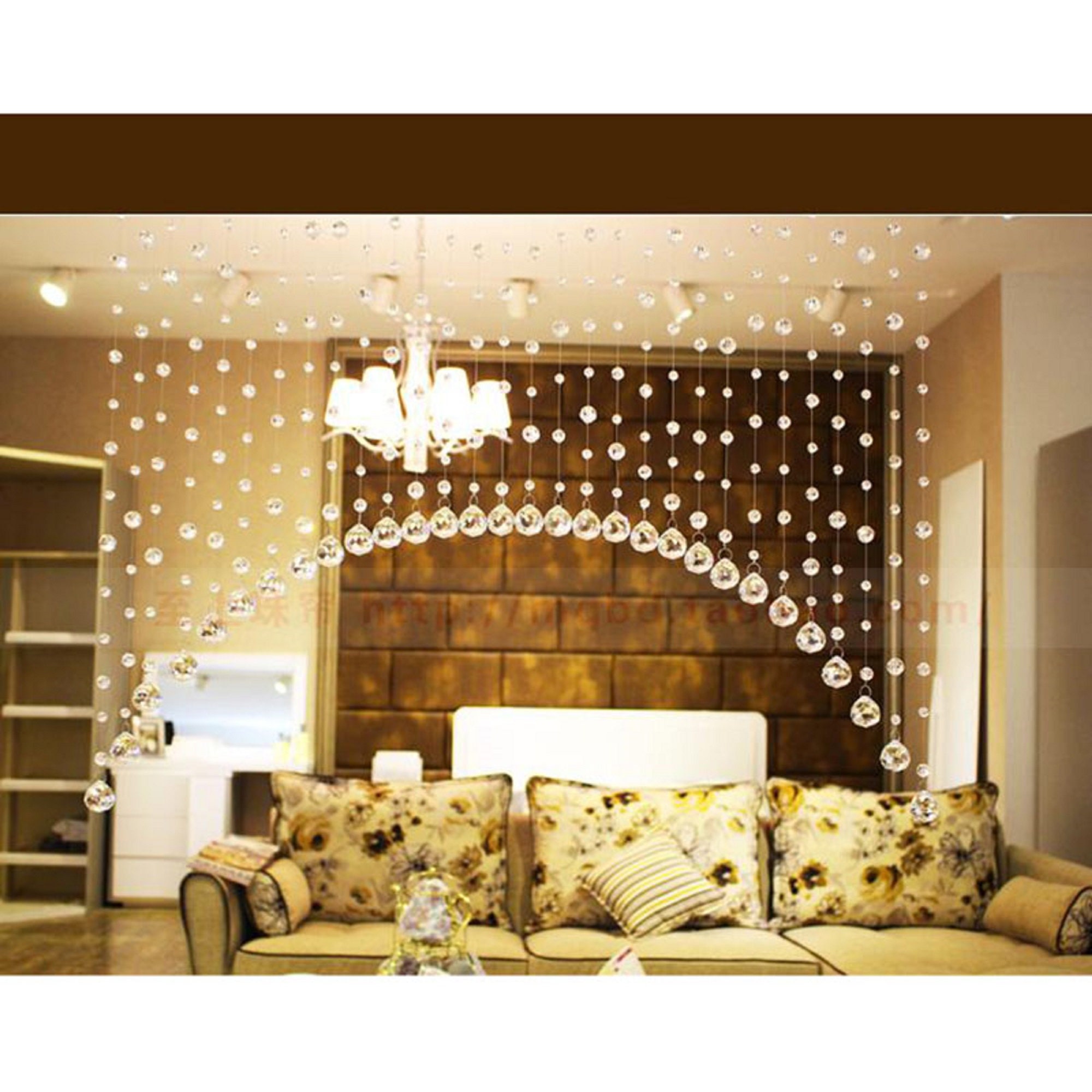 Buy Crystal Bead Curtain - KEERADS Room Door Window Beads Crystal