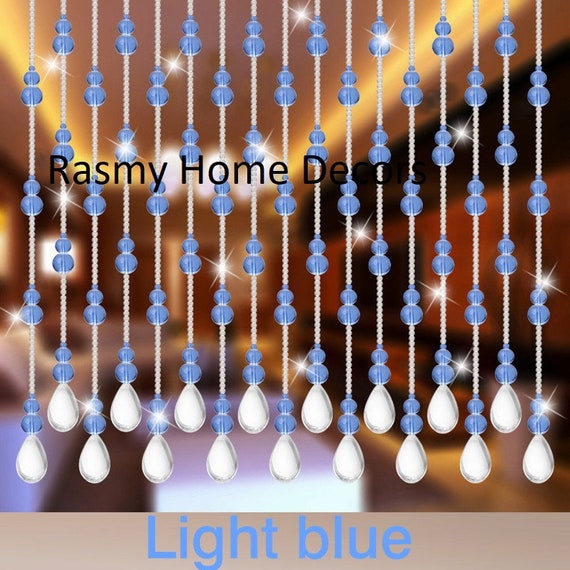 Rasmy Home Decors Customized Crystal Beads Curtain- Window Curtain-Beaded  door Curtain-Hanging Door Beads-Beaded wall Hanging-Bohemian art