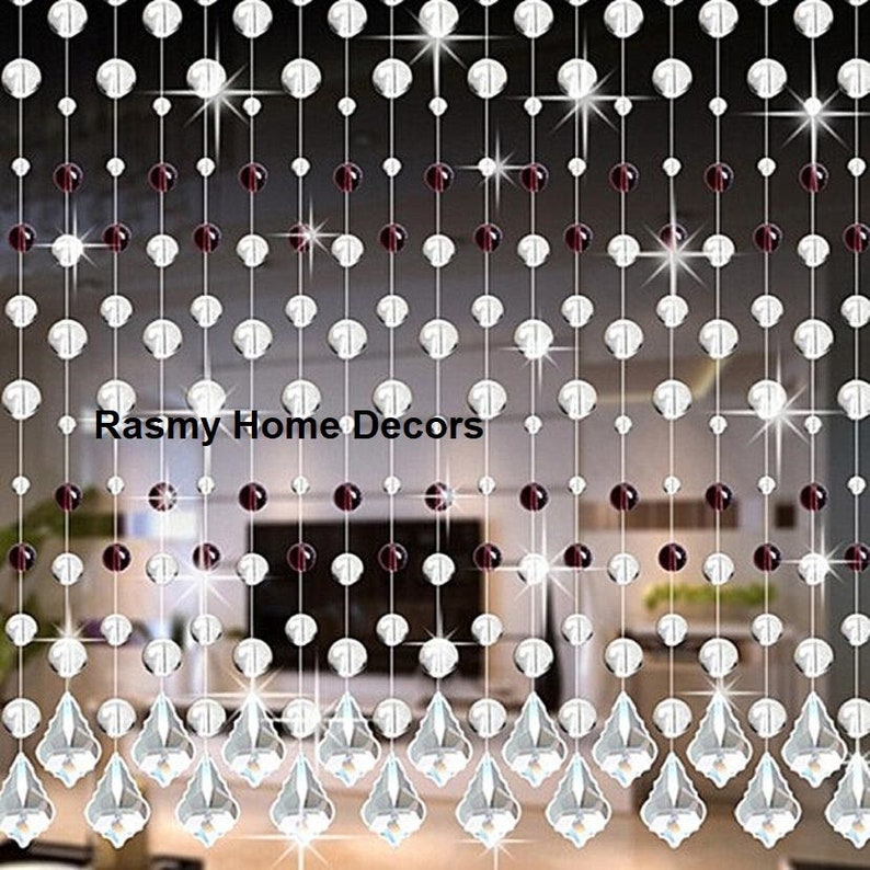 Rasmy Home Decors Customized Crystal Beads Curtain Window Etsy