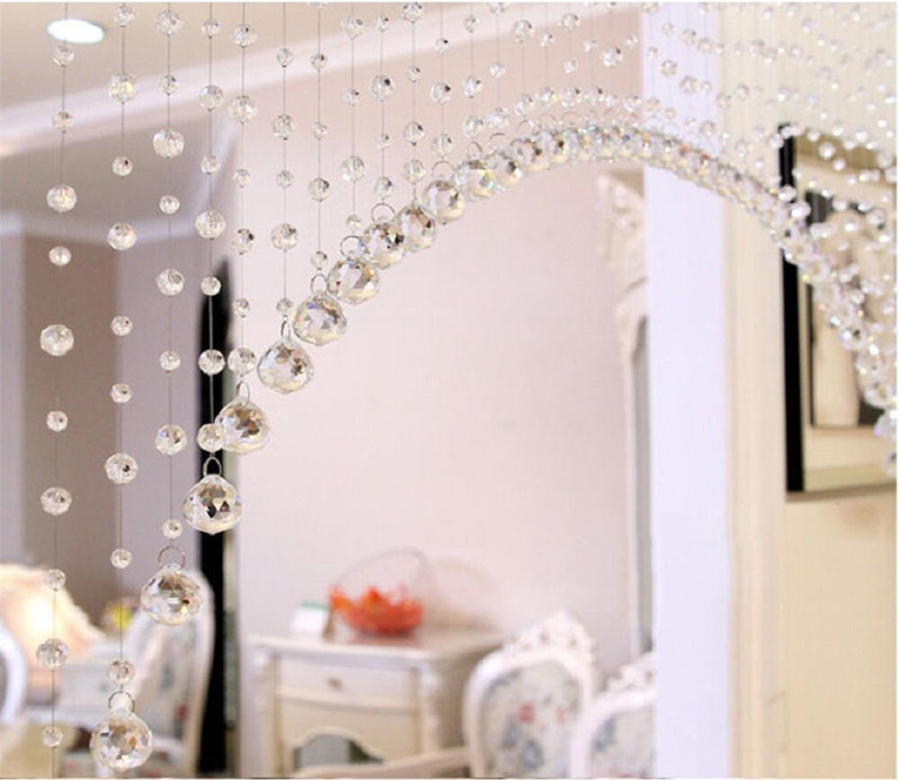 20m/lot, Fashion Crystal Bead Curtain Can Customized Decoration Door  Curtain Window Beads Curtain Free Shipping - Curtain - AliExpress