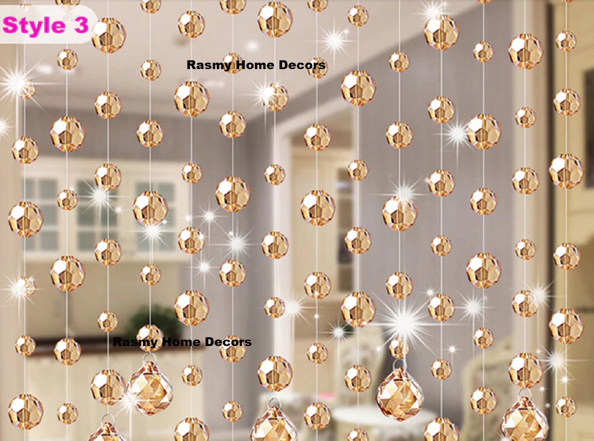 20m/lot, Fashion Crystal Bead Curtain Can Customized Decoration
