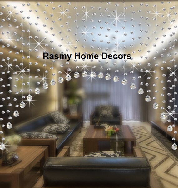Rasmy Home Decors Customized Crystal Beads Curtain Window Etsy