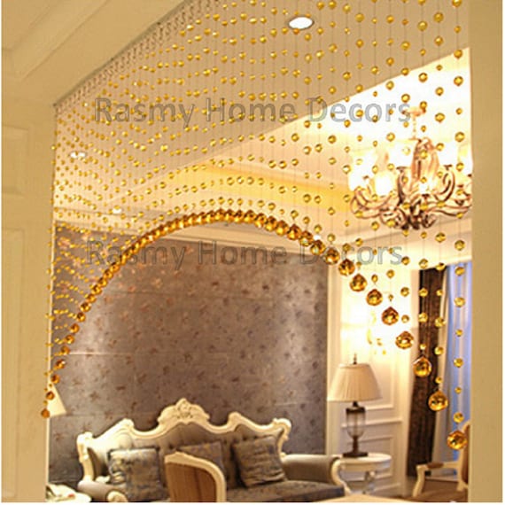 Rasmy Home Decors Customized Crystal Beads Curtain Window Curtain