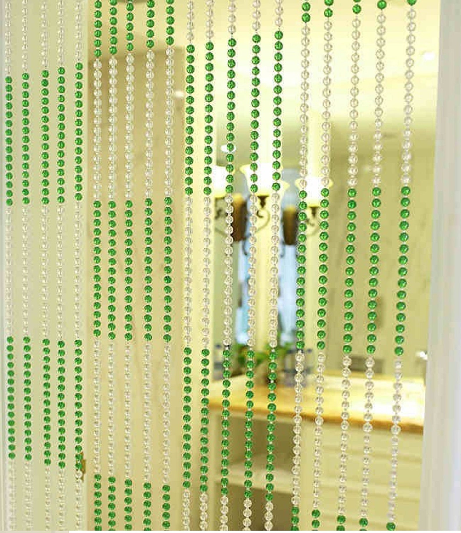 Eaded Curtainbead Curtain Bohemian Curtainwindow Etsy