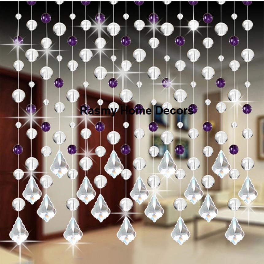 Rasmy Home Decors Customized Crystal Beads Curtain Window Curtain-beaded  Door Curtain-hanging Door Beads-beaded Wall Hanging-bohemian Art 