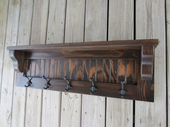 Country Coat Rack With Shelf Cabin Coat Rack Western Coat Etsy