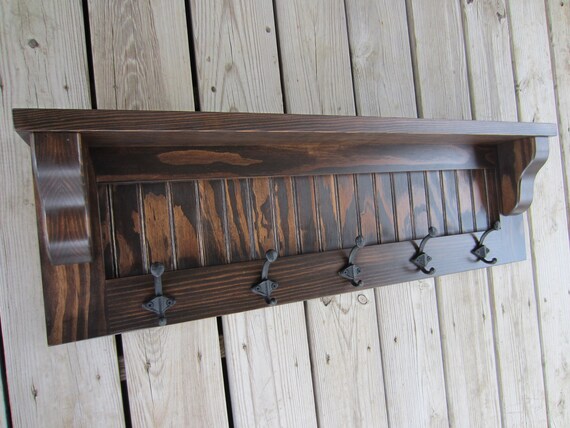 Country Coat Rack With Shelf Cabin Coat Rack Western Coat Etsy