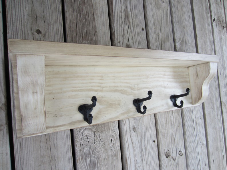 Country Coat Rack With Shelf Cabin Coat Rack. Primitive Coat Etsy