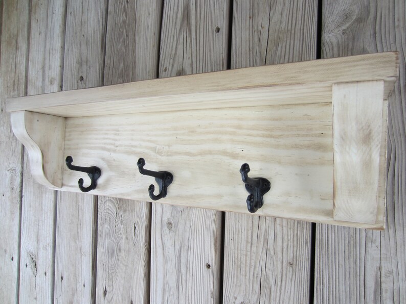 Country Coat Rack With Shelf , Cabin Coat Rack. Primitive Coat Rack ...
