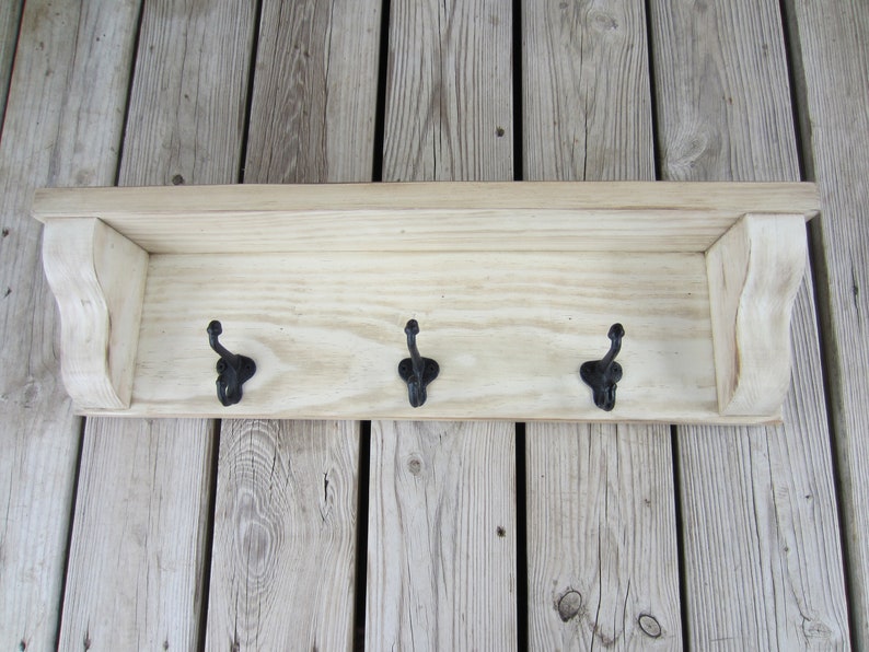 Country Coat Rack With Shelf Cabin Coat Rack. Primitive Coat Etsy