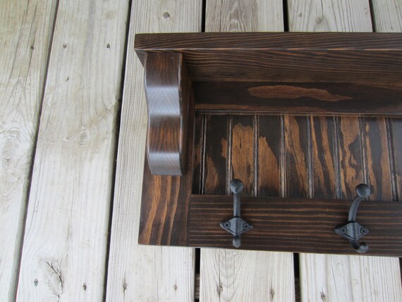 Country Coat Rack With Shelf Cabin Coat Rack Western Coat Etsy
