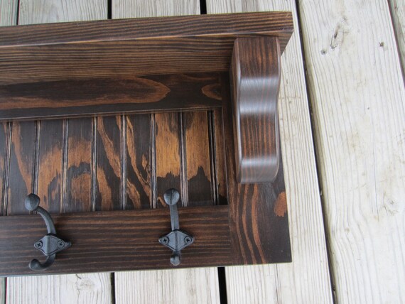 Country Coat Rack With Shelf Cabin Coat Rack Western Coat Etsy