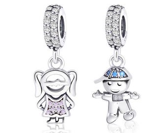 Ciondolo A Cuore Con Zirconi In Argento 925 Per Bracciale – Regalo Per Ragazze (trasparente, Singolo O Set Da 3) - 2