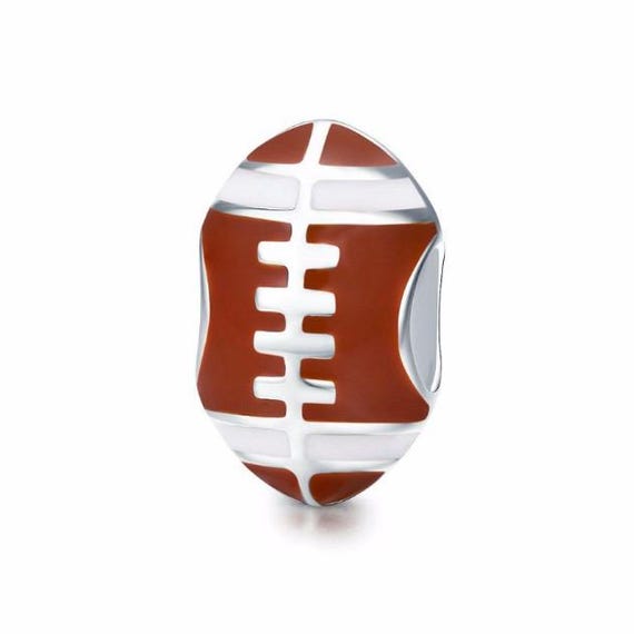 Rugby Ball Charm Silver 925 Charm for Bracelet Fit for Pandora Bracelet Etsy