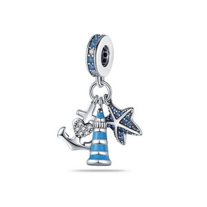 Lighthouse Charm , Silver 925 Charm For Bracelet, Fit For Pandora Bracelet
