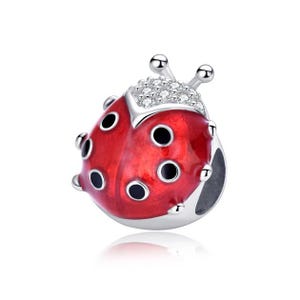 Ladybug Charm, Silver 925 Charm For Bracelet, Fit For Pandora Bracelet
