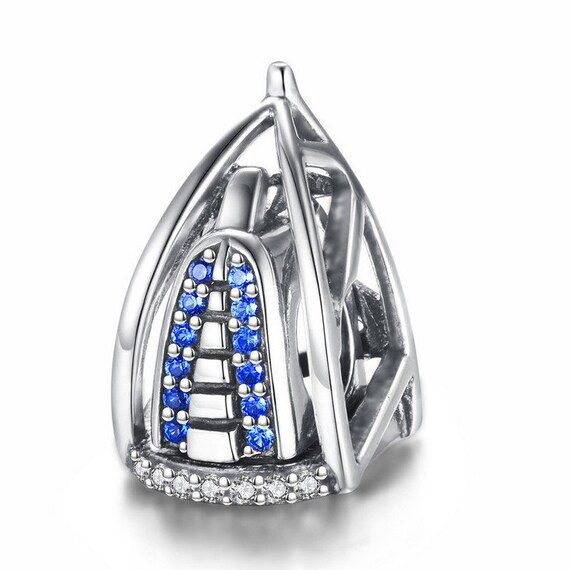 Burj Al Arab Dubai Charm , Silver 925 Charm for Bracelet