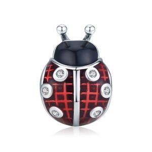 Ladybug Charm , Silver 925 Charm For Bracelet, Fit For Pandora Bracelet