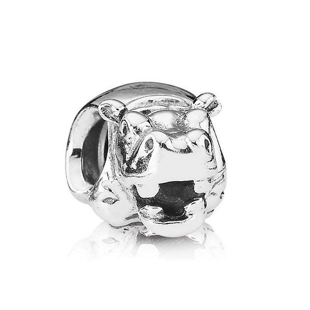 Hippo Charm Silver 925 Charm for Bracelet Fit for Pandora Bracelet Etsy Canada
